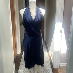 Bringing sexy back! Backless silk dress by Rachel Roy